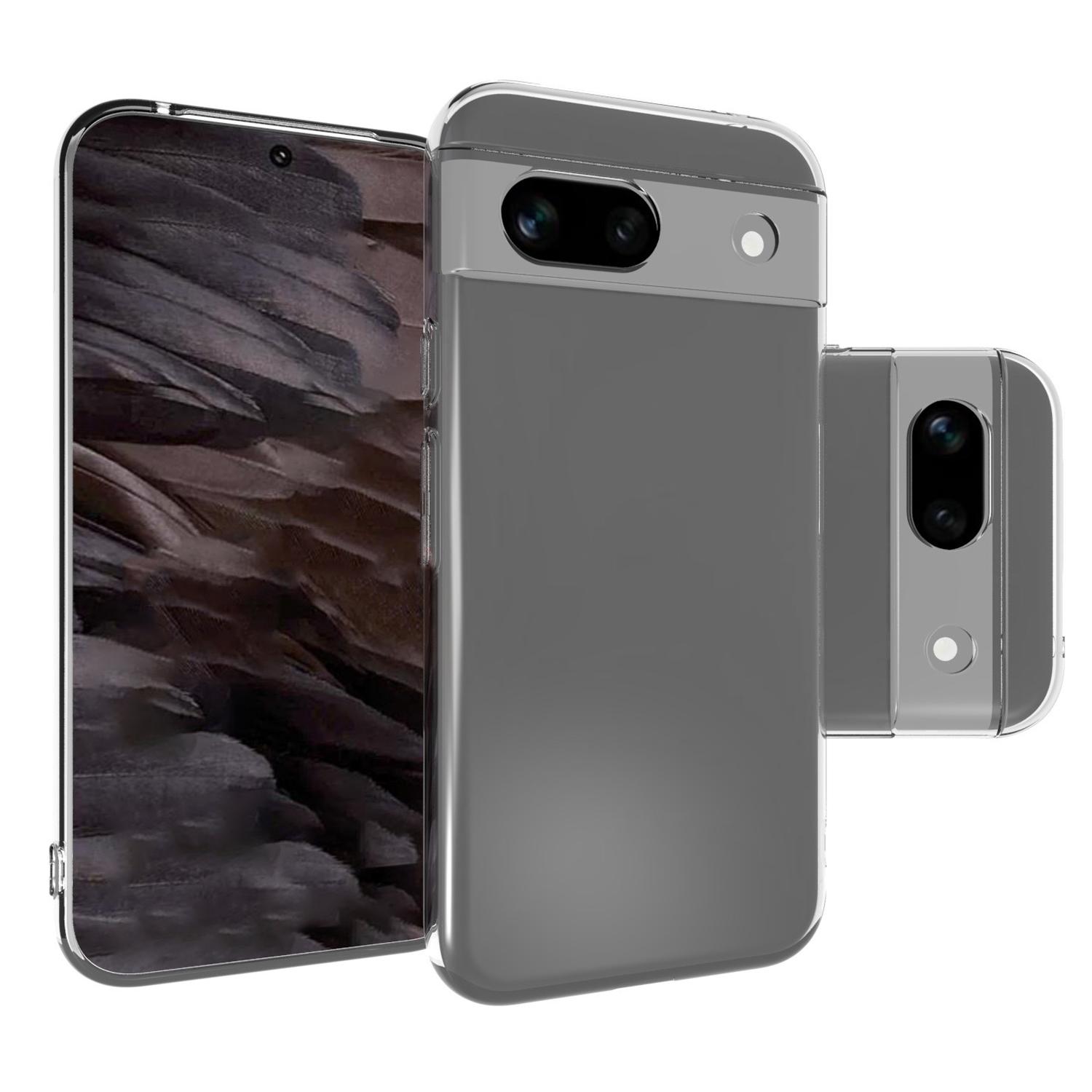 

For Google Pixel 8a Case Precise Cutouts Slim-Fit TPU Clear Cell Phone Cover A