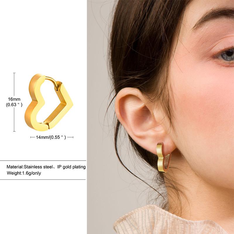 Geometric Octagon Hoop Earrings for Men, Hexagon Hoops, Stainless Steel Honeycomb Hoops Minimalist Earrings Men Jewelry