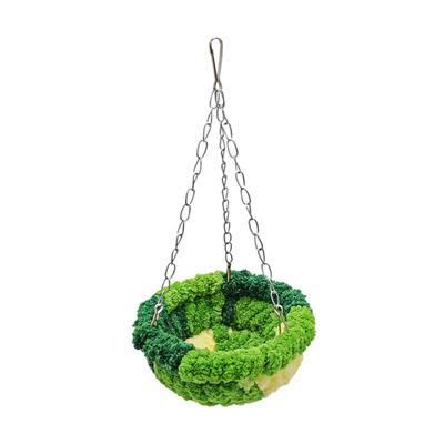 Winter Warm Bird Nest Comfortable Easy To Install Hanging Bird Hammock Swing Birdcage Accessories for Cockatiels Finches Conures