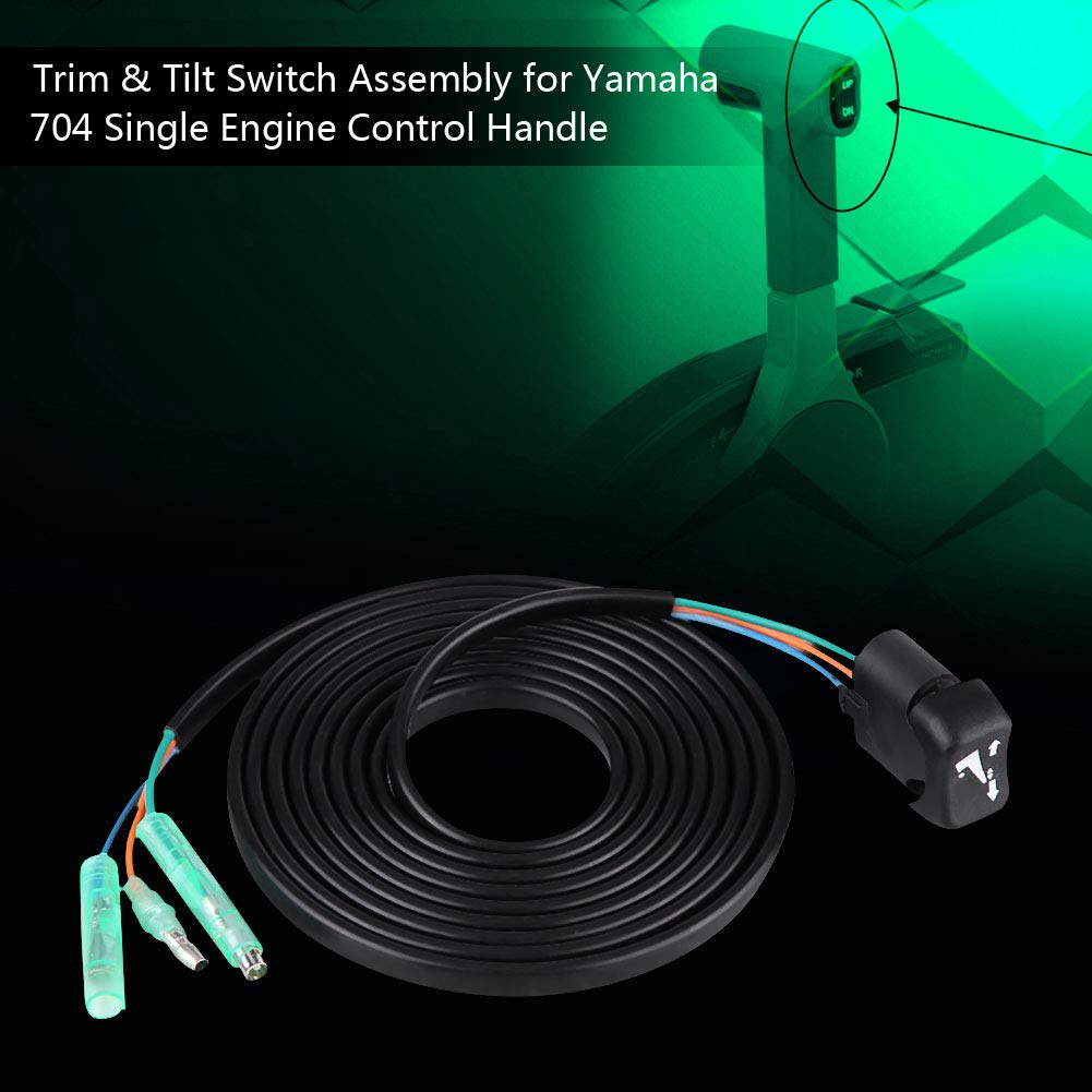 

для Yamaha 704 Переключатель триммера наклона Сборка переключателя триммера и наклона для рукоятки управления одним двигателем Yamaha 704 704-82563-41-00 Переключатель триммера и наклона Пульт