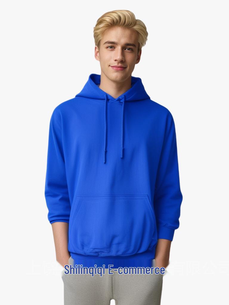 Unisex Solid Color European-Size Hooded Fleece Sweatshirt - Multiple Colors, Casual Sportswear Hoodie Pullover