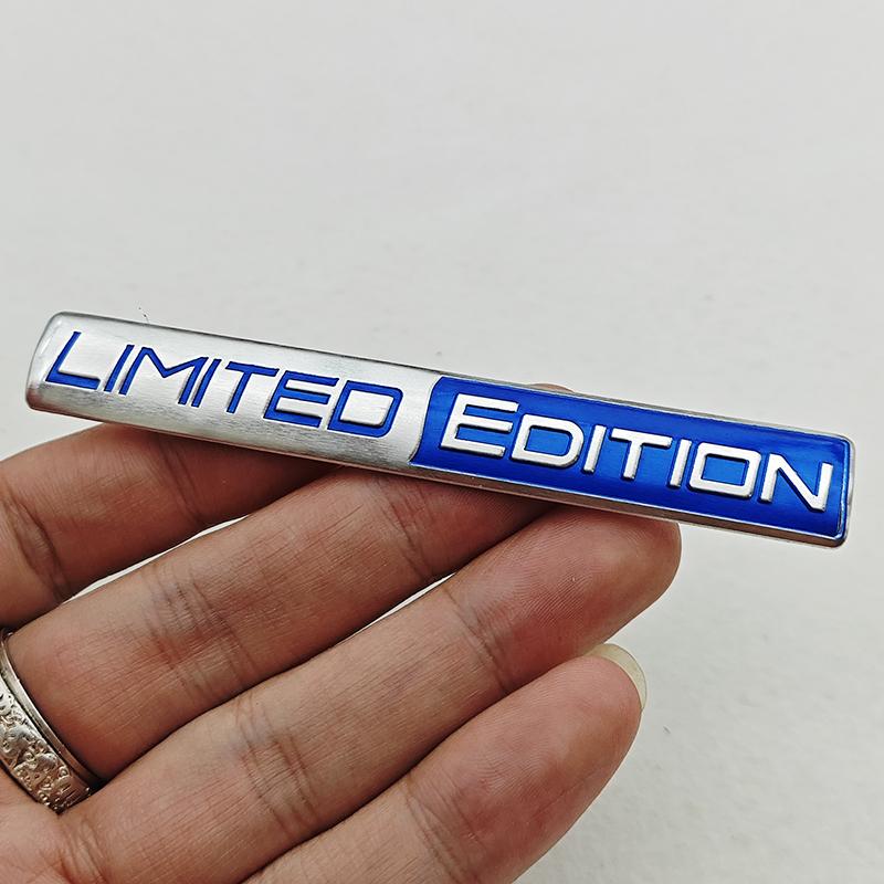 Limited Edition Emblem 3D Aluminum Badges Decal Sticker Auto Racing Sport Emblem For Rear Trunk Side Fender Car Motorcycle