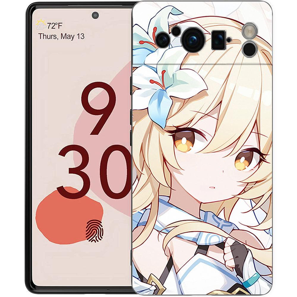 

Genshin Impact Game Phone Case For Google Pixel 8 A 7 6 Pro Soft TPU Shell For Pixel 6A Silicone Shockproof Black Cover Pixel 8