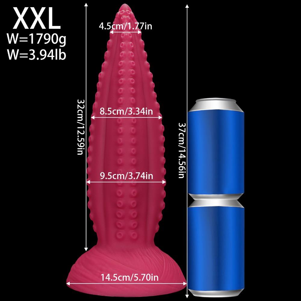 Extra Large Tentacle Silicone Prostate Massager, Flexible Fantasy Anal Plug for Men Adult G-Spot Stimulation, Sex Toys for Unisex Butt Plug