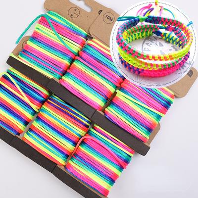 10m/10.93yd Nylon Thread Cord Chinese Knot Macrame Cord Bracelet Braided String For DIY Tassels Beading Shamballa String