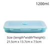New Silicone Stackable Lunch Box Collapsible Food Storage Container Foldable Microwaveable Leftover Meal Box Kitchen Accessories