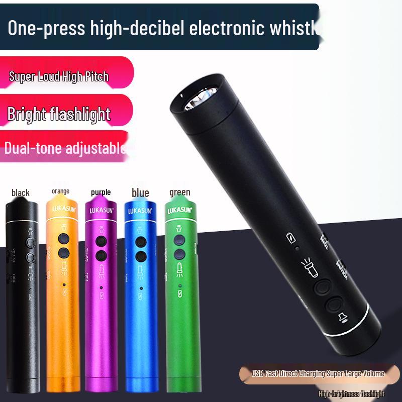 Rechargeable Electronic Whistle for Sports, Pet Training, Traffic Control, and Outdoor Survival