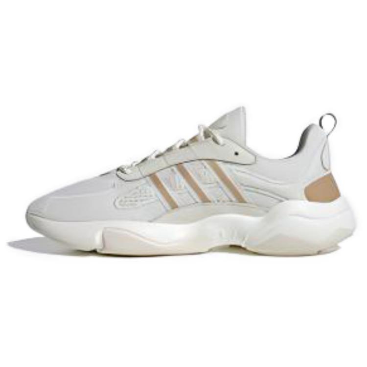 Adidas Originals Haiwee Mesh Comfortable Simple Shock Absorption Wear-Resistant Breathable Low-Top Dad Shoes Unisex Sneakers White Yellow JH7355