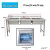 Diannan Custom 304 Stainless Steel Triple Bowl Utility Sink