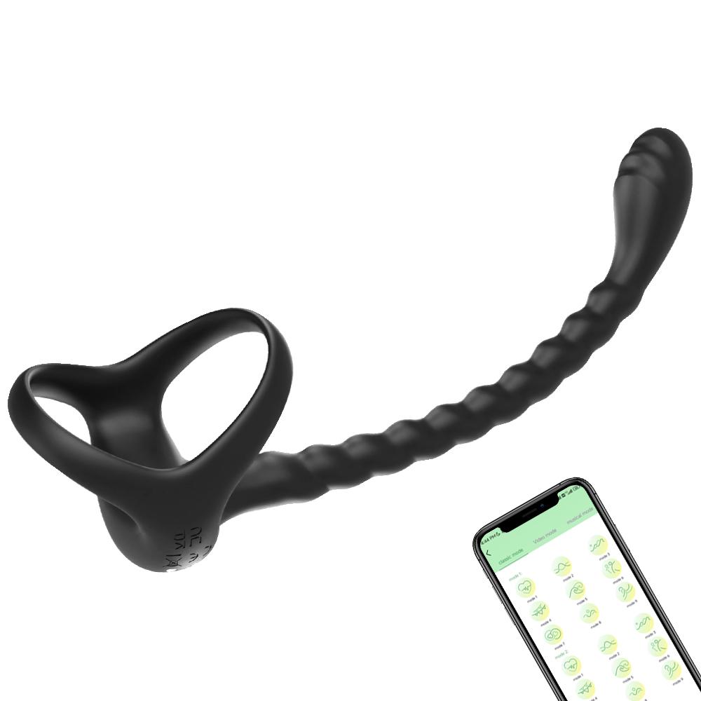 Butt Plug Cock Ring for Men Prostate Massager Vibrator Silicone Penis Ring Woman Gay Dildo for Anal Vibrators Sex Shop Toys 18+