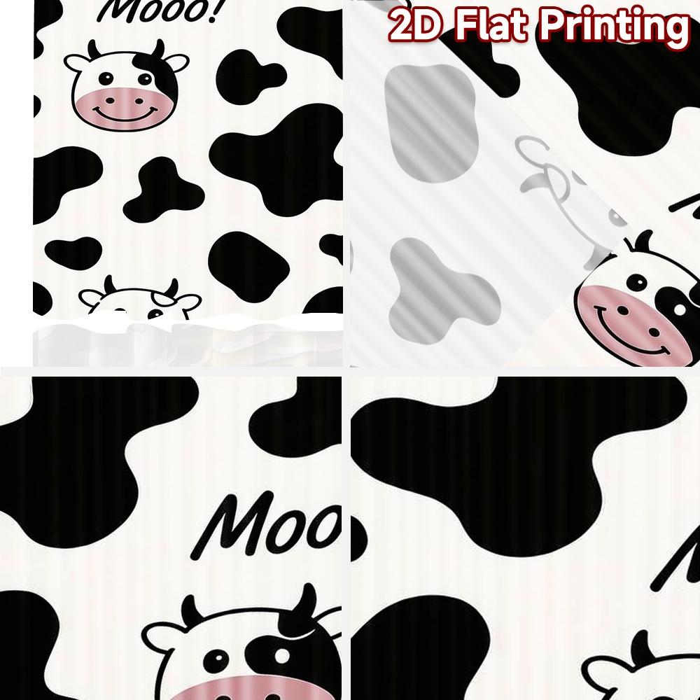 2D flat Photography Backdrop Popular Party Backdrop Cute Cow Faces 100% Polyester Family Party Decoration Use for Indoor