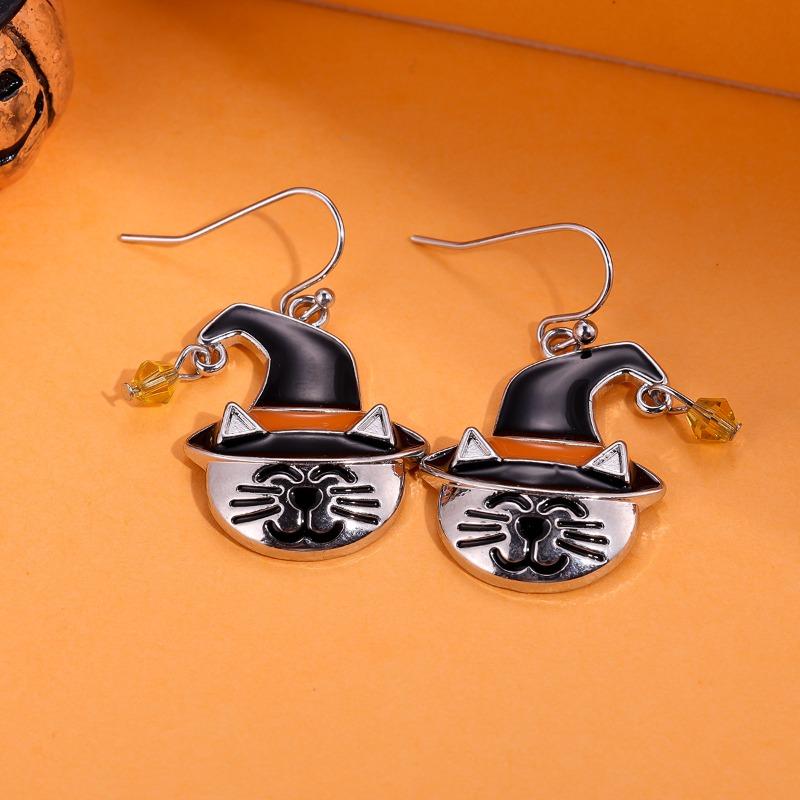 New Halloween Stud Earrings Combination Cartoon Funny Easter Earrings Set