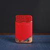 Rectangular Wavy Pattern Metal Storage Box Small Portable Organizer for Tea Bags Coffee Pods Home Office Use