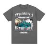 T-shirt Men's and Women's Clothing Retro Cotton Short Sleeved T-shirt Top