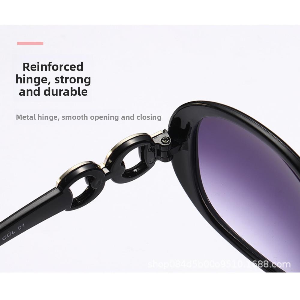 2025 new sunglasses women's UV protection trend large frame sunglasses European and American fashion driving sunglasses