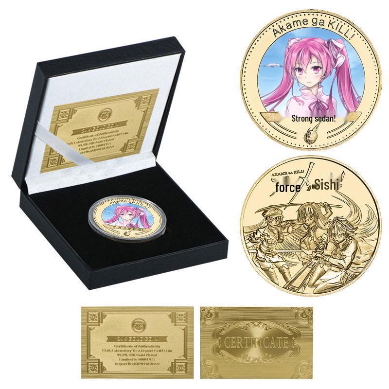 Akame ga Kill Commemorative Die-cast Metal Coin Badge