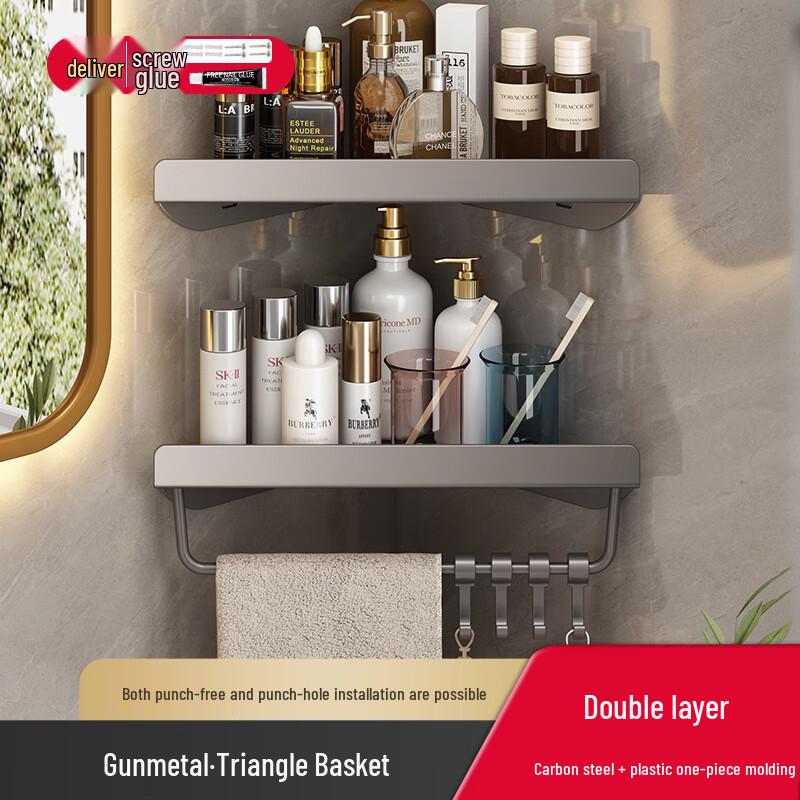 

DANLE No-Drill Bathroom Corner Shelf