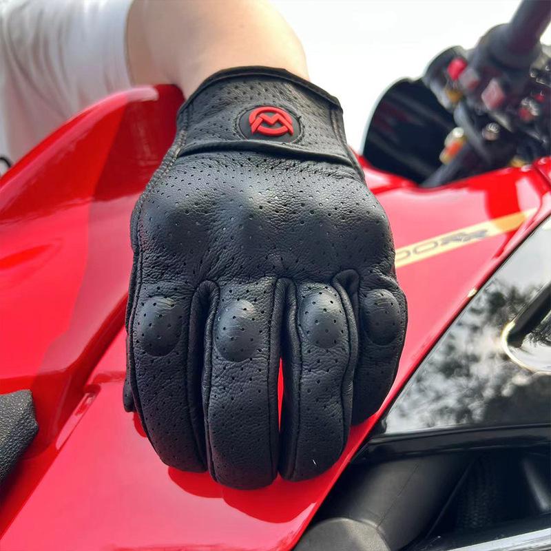 Motorcycle gloves riding gloves non-slip sports touch screen breathable sports retro ICON gloves outdoor