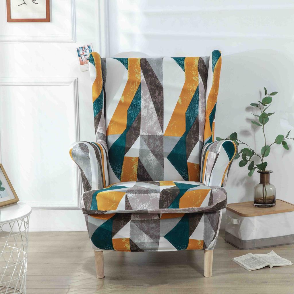 Ushaka Armchair Cover With Bright, Expressive Geometric Patterns
