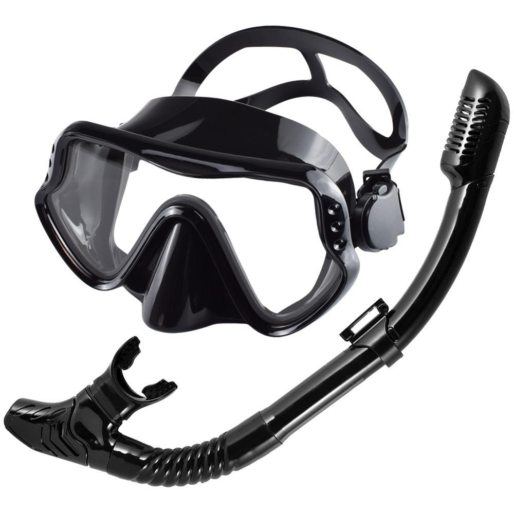 Unisex Adult Large Frame Silicone Diving Mask & Snorkel Set