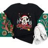 Trendy Casual Christmas Pattern Unisexs Tshirt Unisexs Short Sleeve Kawaii Y2K 90 S Santa Claus Tshirt Unisexs Harajuku