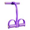 4-Tube Pedal Resistance Band with Handle Multifunction Tension Rope Yoga Sit-up Training Pedal Puller Body Stretching Trainer