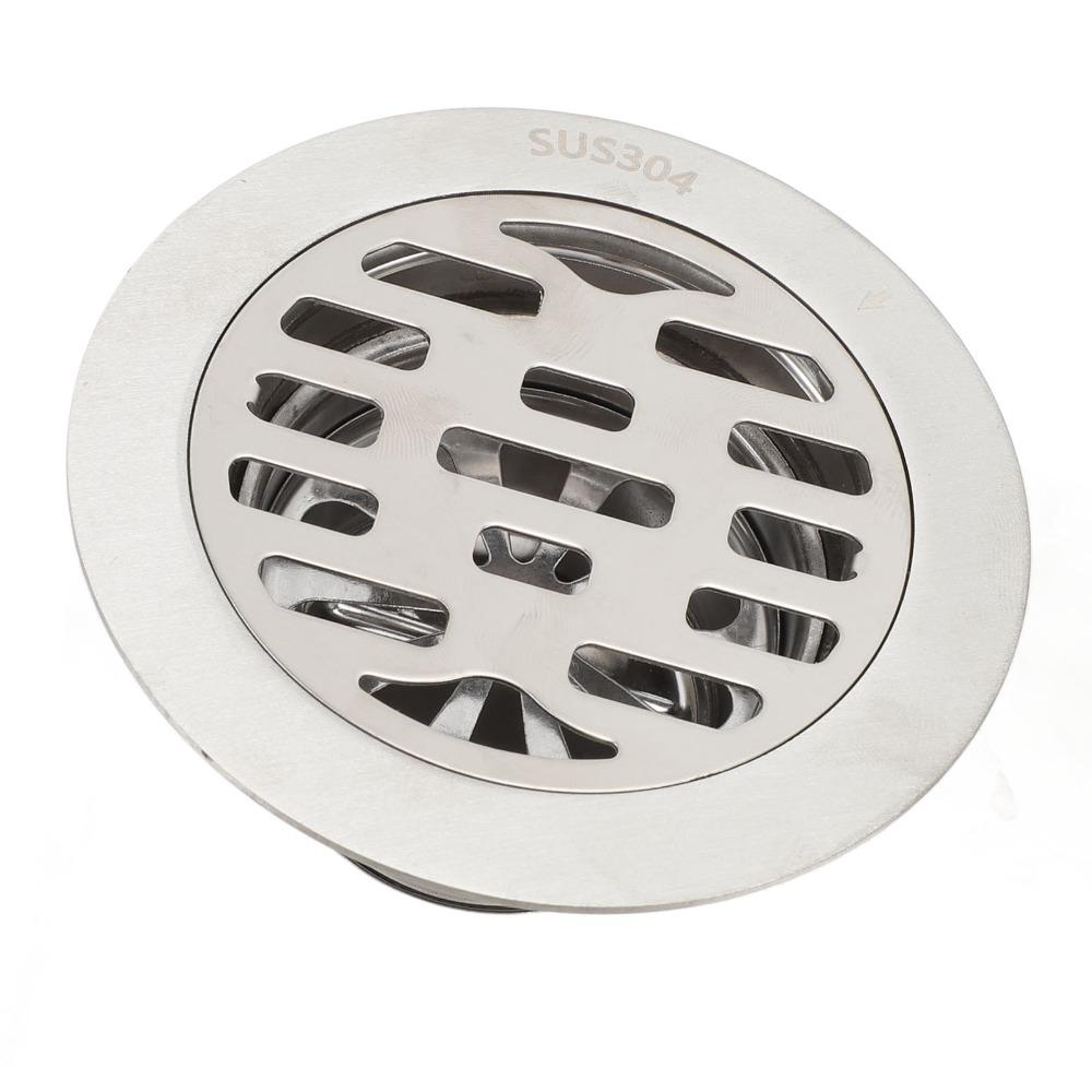 304 Stainless Steel Floor Drain 3.94in Diameter Floor Drain Kit Shower Drain Kit 75mm Pipe