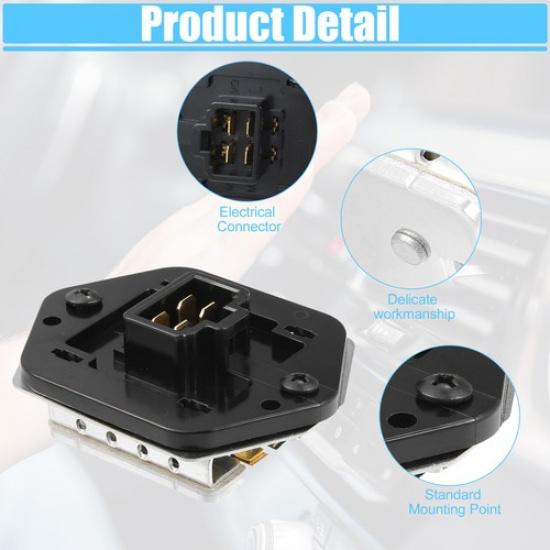 Vehicle HVAC Blower Motor Resistor Single  for Mitsubishi Lancer Black