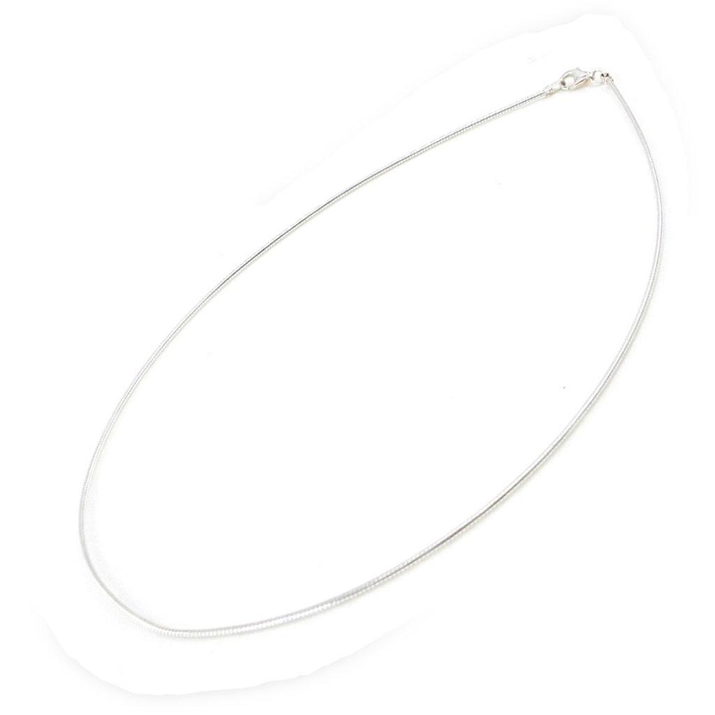 Les Trésors De Lily [B9371] - Silver Necklace 'Omega' - 40 Cm 1. 2 Mm