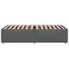 Bed Frame without Mattress Dark Grey 100 x 200 cm Fabric