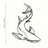 Shark Metal Art Bohemian Ocean Nautical Decor Laser Cut Coastal Wall Sculpture Modern Home Gift