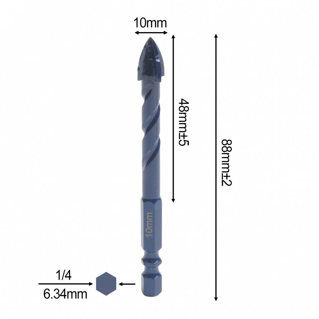 Eccentric Drill Bit Glass Tile Drill Bit Triangular Spiral Drill