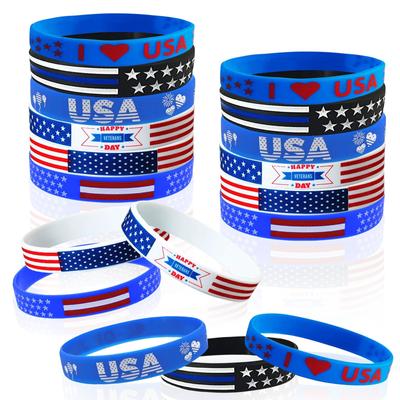 Independence  Day  Rubber  Bracelet, Celebration  Day  Carnival  Decoration