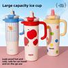 Large Capacity Insulated Travel Mug With Handle For Office And Commuting