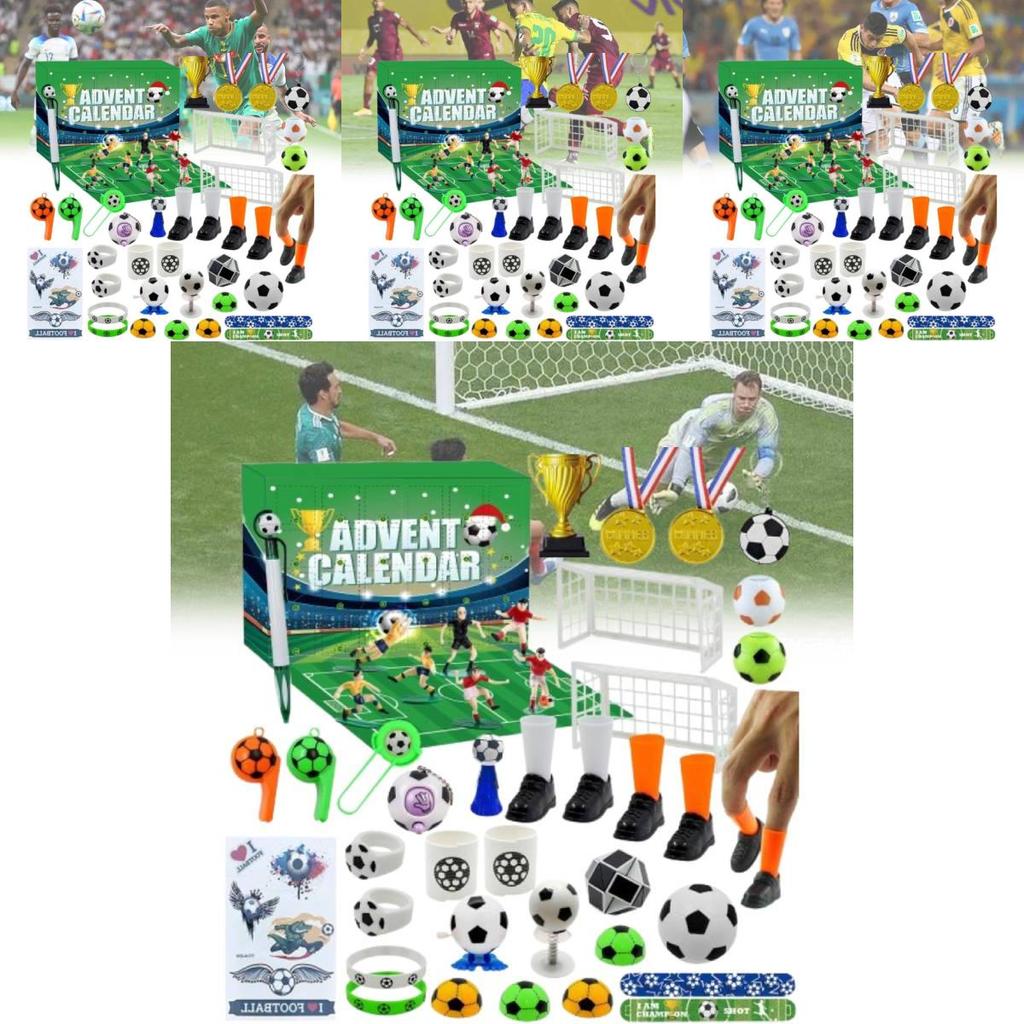 Fesselnde DIY-Fußball-Blindbox-Spielzeugsammlung mit Pfeifen und Schlüsselanhänger-Zubehör