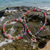 Handmade Crab Pendant Necklace Colorful Glass Beads Colorful Necklace Women Necklace  for Women