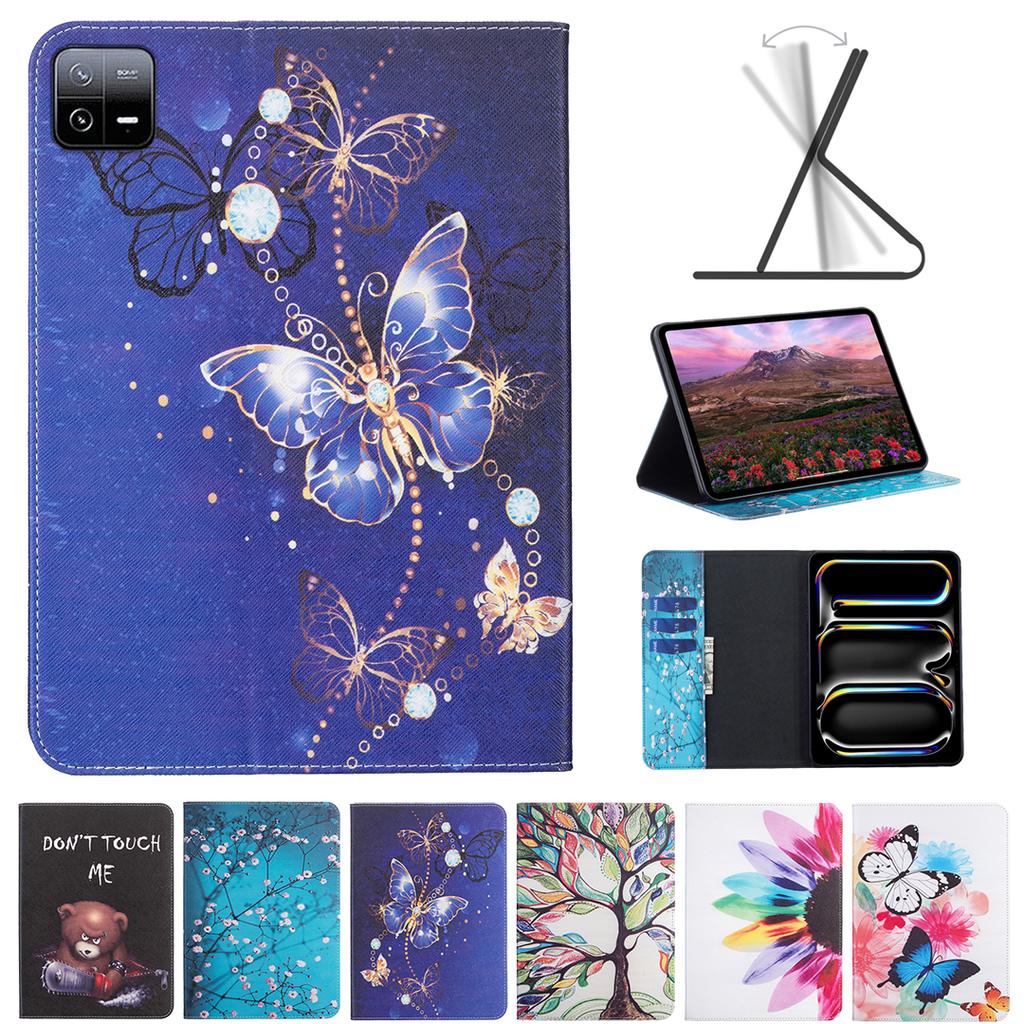 Leather Case For Xiaomi RedMi Pad SE 11" 10.61" Stand Cover Xiaomi Pad 5 6 7 Pro 12.1 11 Inch PU Leather Tablet Cover Redmi Pad Pro