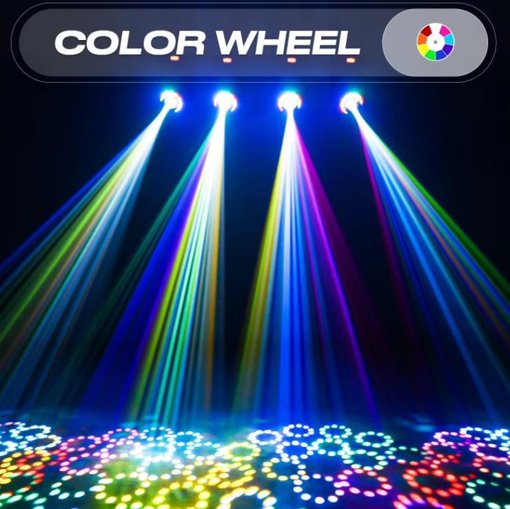120W Luzes de Palco Gobo 8 Cores Efeito Iluminação Para Casamento Discoteca Dj Festa Ktv Bar Com Controle Remoto Lâmpada de Cabeça Móvel