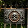 Metal Wall Art Skull Poster 3D Visual Effect Retro Bar Decoration