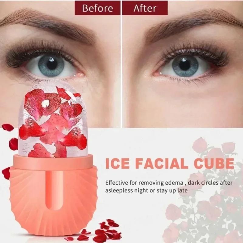 Silicone Ice Facial Rollers Face Lifting Contouring Tools Ice Cube Trays Ice Globe Balls Eye Face Massager Beauty Skin Care Tool