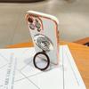 For iPhone 16 Pro Case Electroplating Gyro Design Kickstand Soft TPU Phone Cover