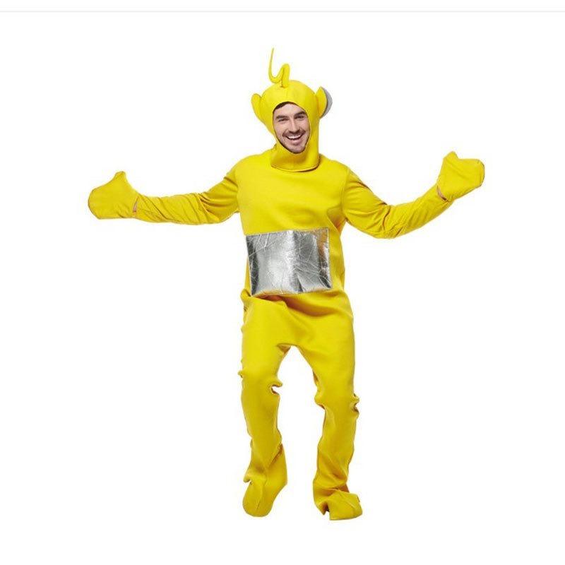 Cute Cartoon Teletubbies Cosplay Costume Jumpsuit Headgear Funny Tinky Winky Dipsy Laa-Laa Po Carnival Costume Clothes