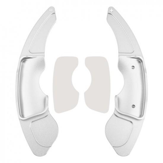 Steering Wheel Paddle Shifter Extensions For Lexus IS RC RCF NX Aluminium Silver
