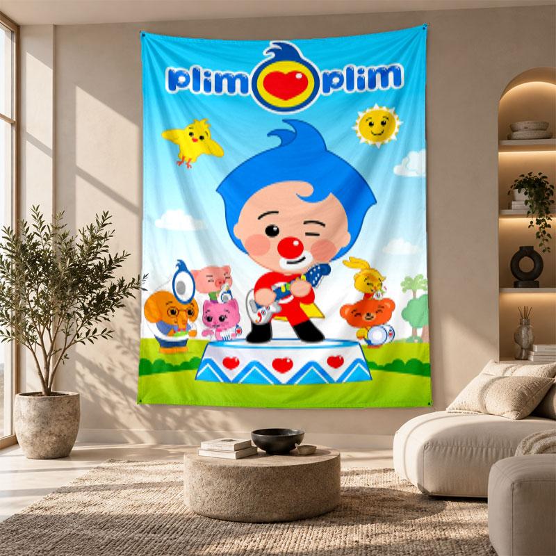 Decorative Tapestry,El Payaso Plim Plim Printed Wall Art, Lightweight Wall Hanging For Bedroom Background