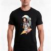 Girl Astronaut TShirt Summer Casual Cotton Tee Oversized Streetwear Tops Vintage Graphic Print Loose Fit Short Sleeve