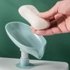 Leaf Shape Soap Box Drain Soap Holder Box Bathroom Shower Stable Soaps Holder Sponge Storage Plate Soap Dish Home Bathroom Tools