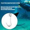 Heavy Type Single Flows Swimming Hook Rustproofed Stainless Steel For Diving Accessories Secure Fastening