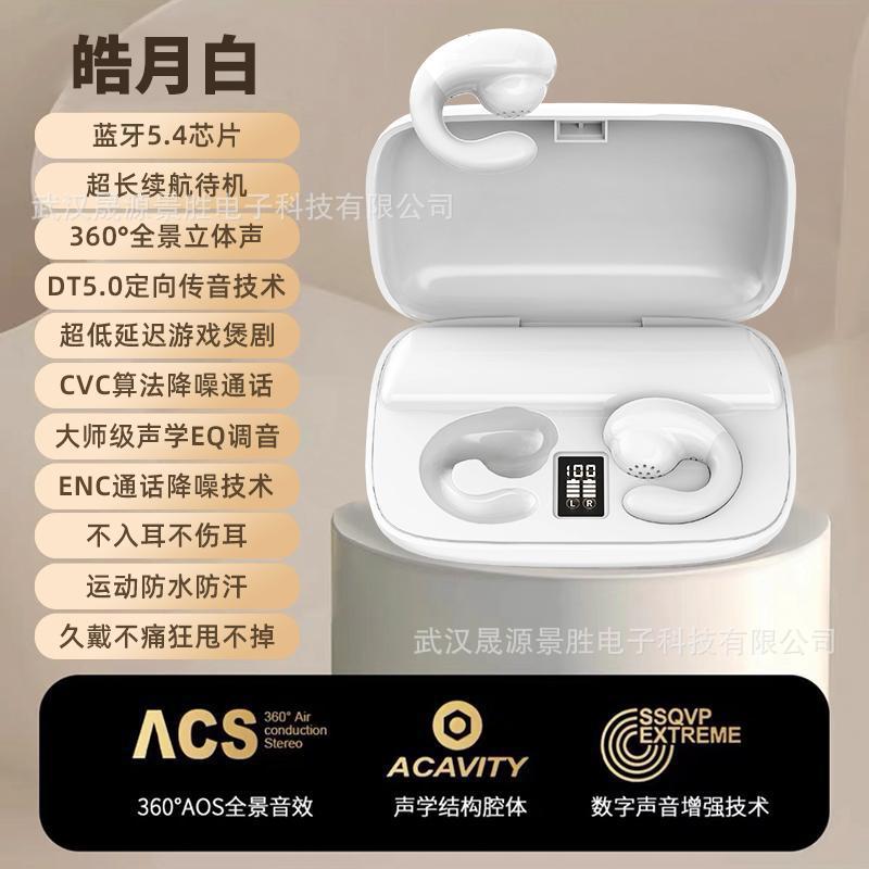Ear clip type wireless bluetooth headset. Version ENC noise reduction super long battery life sports waterproof