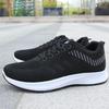 Herrstickade Andningsbara Sneakers Lätta Bekväma Sport Löparskor Snörning Casual Skor för Män Tenisskor Zapatillas Hombre