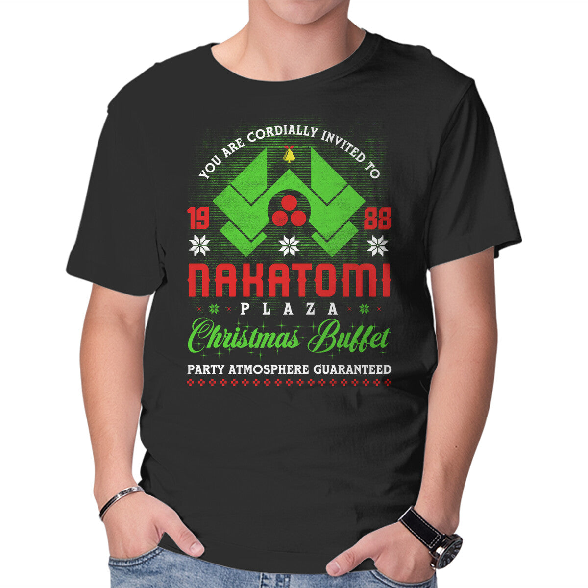 Unisex Crew Neck T-Shirt Plaza Invite Graphic Short Sleeve Casual Tee XL